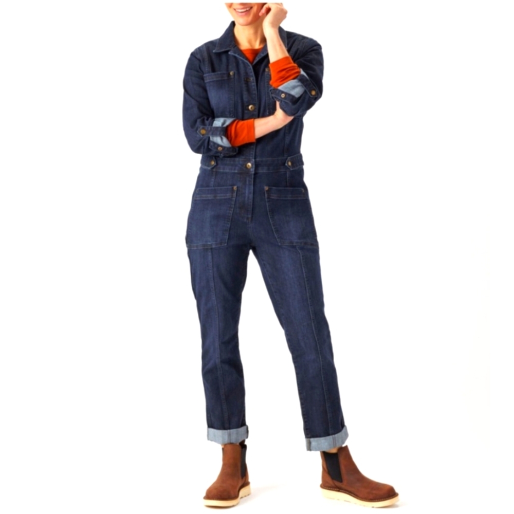 Duluth Trading Co Denim Jumpsuit 12